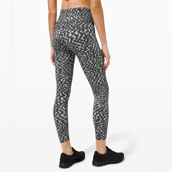 lululemon athletica Pants - Lululemon Fast and Free tight 25” Nulux Pace Lace Graphite Grey